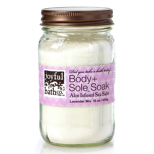 Joyful Bath Co Body & Sole Soak Sea Salts, Lavender, 16 Oz