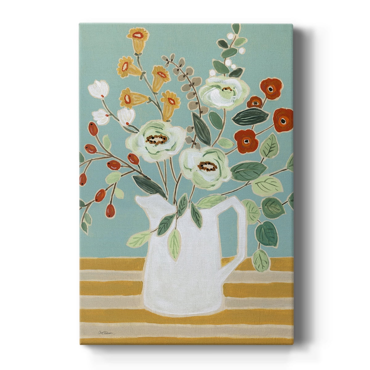 Joyful Blossoms II Premium Gallery Wrapped Canvas - Ready to Hang