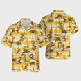 thumbnail image 1 of Joyful Duck Surfing Hawaiian Shirts, Tropical Island Summer Beach Shirts, Tropical Aloha Shirt., 1 of 2