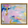 thumbnail image 1 of Joyful Expressionism Canvas Bright Colorful Abstract Wall Art by Art Remedy, Gold Frame, 24" x 20", 1 of 7
