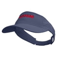 thumbnail image 1 of Joyful Fast Food Logo Embroidered Pro Style Cotton Twill Washed Visor - Navy OSFM, 1 of 5