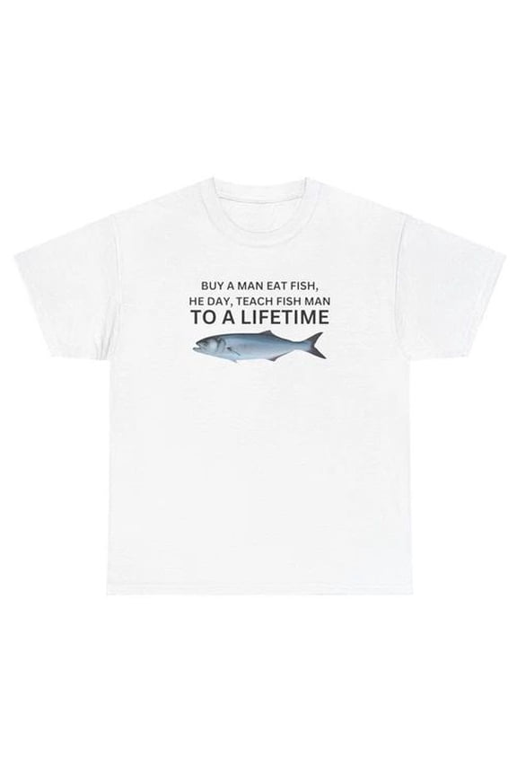 Joyful Fishing Day Tee with Uplifting Fly Fishing Art and Lighthearted Wholesome Humor – Unisex Cotton T-Shirt, Sizes S-5XL