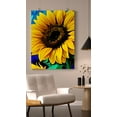 thumbnail image 1 of Joyful Juxtaposition - Blooming Sunflower Canvas Wall Art, 1 of 2