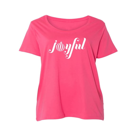 Joyful Womens Plus Size Scoopneck Tee