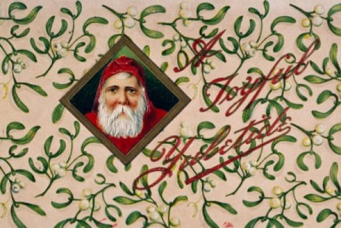 Joyful Yuletide Nostalgia Cards Canvas Art - (18 x 24)