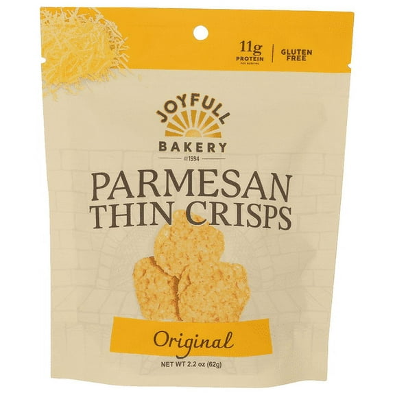 Joyfull Bakery Thin Crisps Original Parmesan 2.2 oz (Pack of 12)