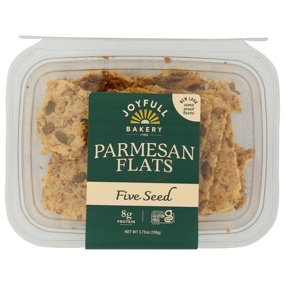 Joyfull bakery - Joyfull Bakery Crackers Parmesan 5 Seed - 3.75 Oz, Case of 8