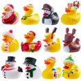 thumbnail image 1 of Joyfy 12 Pcs Christmas Ducks for Christmas Stocking Stuffers, Xmas Rubber Duck Bath Toys for Kids Gift, Christmas Party Favor Novelty Duckies for Boys, Girls and Toddlers, 1 of 9