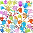thumbnail image 1 of Joyfy 120 Pcs Sticky Hands Party Favors for Kids Assorted Stretchy Slappy Hands Fun Fidget Toys for Kids, Goodie Bag Stuffers, Stocking Stuffers, 1 of 8