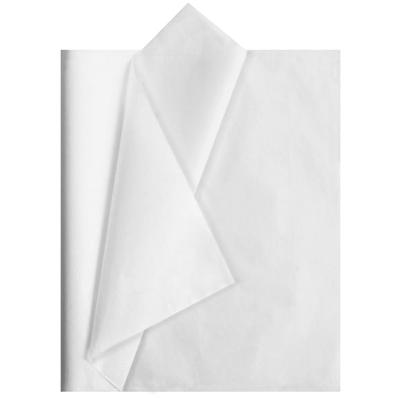 Joyfy 120 Sheets White Tissue Paper 20” x 20” Wrapping Accessory for Gift Wrap Christmas, Packing, DIY Arts & Crafts, Party Supplies and Wine Bottles
