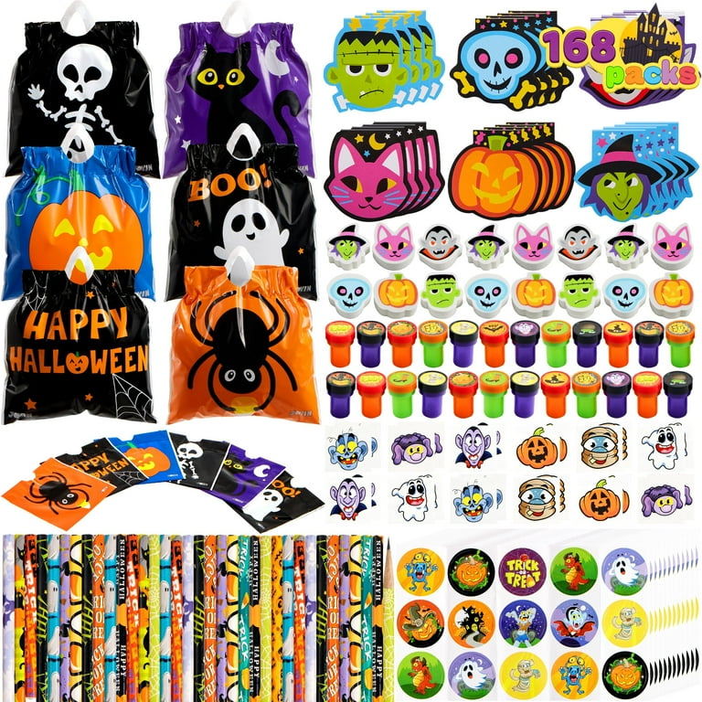 Joyfy 168 Packs Halloween Stationery Party Favors,Halloween Gifts