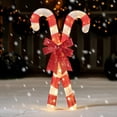thumbnail image 1 of Joyfy 2.8 FT Candy Cane Yard Light Christmas Outdoor Decorations,50 Pre-Lit LED Christmas Decorations,Christmas Yard Light with Stakes Decorations Outdoor Holiday Decor, 1 of 11