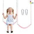 thumbnail image 1 of Joyfy 2 Pack Kids Swing Set，Outdoor Playground Backyards Swing Accessories with 66" Heavy Duty Chain Gang, 1 of 8