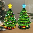 thumbnail image 1 of Joyfy 2 Pcs 7" Small Ceramic Christmas Tree,Prelit Ceramic Christmas Tree with Lights and Top Star,Table Top Christmas Tree Decorations,Holiday Tree, 1 of 8
