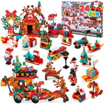 Ktinnead Advent Calendar 2026 Christmas Tree Building Toy Set with LED ...