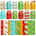 thumbnail image 1 of Joyfy 24 Pcs Christmas Holiday Gift Bags, 12 Assorted Christmas Designs Goodie Bags for Classrooms, Party Favors, Small Gift Bags, Kraft Bags and Christmas Craft Bags, 1 of 8