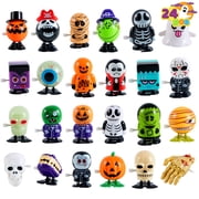 Joyfy 24 Pcs Halloween Wind Up Toys for Kids Gifts, Toys Bulk for Halloween Party Favors, Goody Treat Bag Stuffers Fillers, Classroom Prizes