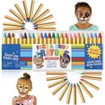 thumbnail image 1 of Joyfy 24 Piece Face Paint for Kids, Safe Face and Body Crayons for Toddlers, Birthday Easter Halloween Makeup Party Supplies, 1 of 9
