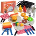 thumbnail image 1 of Joyfy 27 Pcs Kitchen Toy Playset, BBQ Grill Pretend Play Food Sets, Gift for 2 3 4 Years Old Girls Boys, 1 of 8
