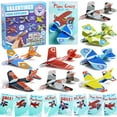 thumbnail image 1 of Joyfy 28 Packs Valentines Day Cards With Foam Airplanes for Kids Valentines School Class Favors Boys Exchange Toys Gifts, 1 of 6