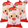thumbnail image 1 of Joyfy 3 Pcs Jumbo Holiday Santa Gift Bag 56”x36” with Gift Tags for Christmas Season, Gift Giving, Holiday Presents, Giant Gifts Decorations, 1 of 8