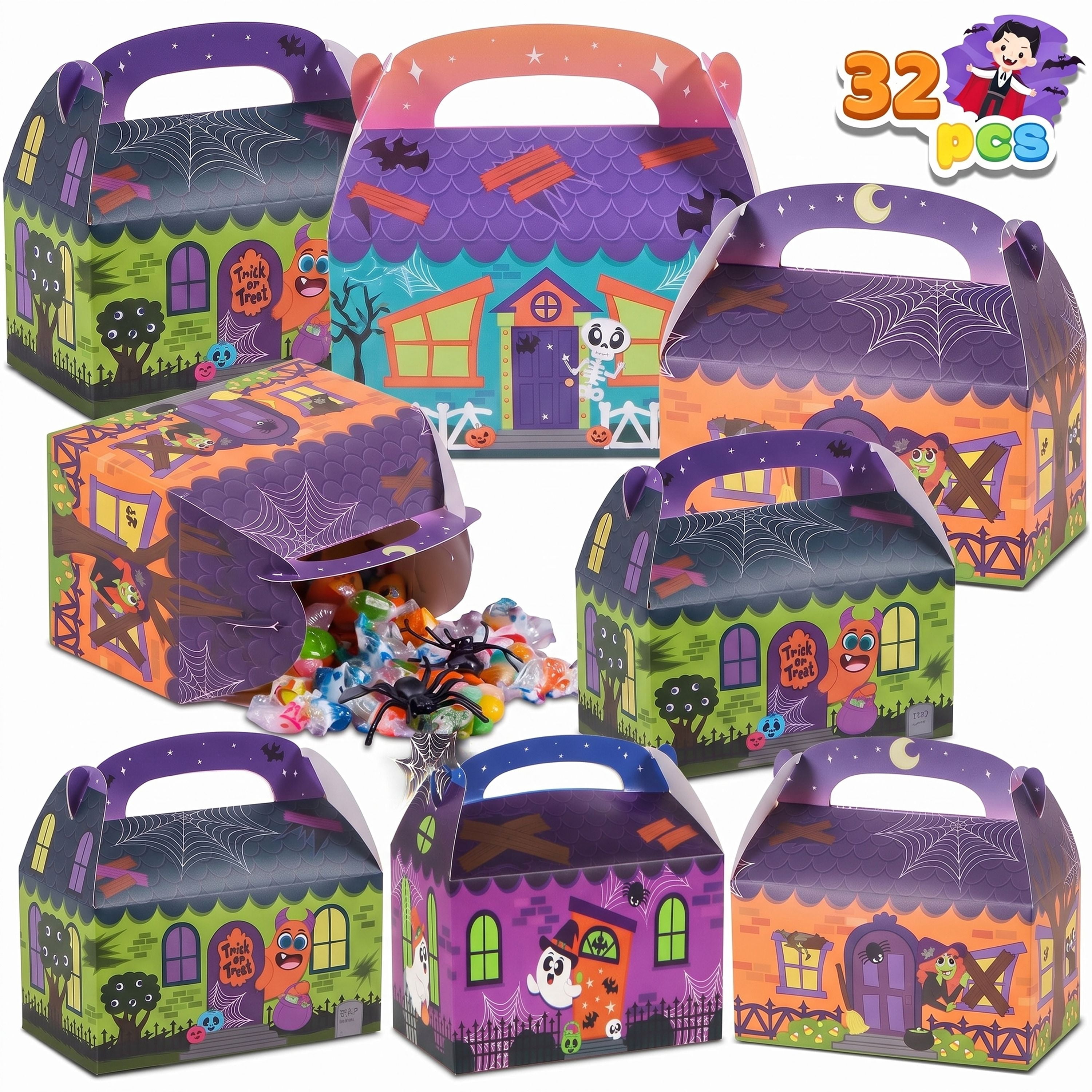 Joyfy 32 PCS Halloween Treat Boxes,Cardboard Paper Boxes with