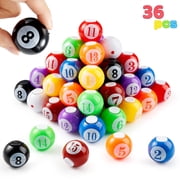 Joyfy 36 Pack Colorful Billiard Balls Fidget Spinners Party Favors, Stress Relief Fidget Toys Bulk, Prize Box Toys for Kids Classroom, Goodie Bag Stuffers