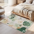 thumbnail image 1 of Joyfy 3x5 Area Rugs for Bedroom Washable Non-Slip, Small Rug with Rubber Backing, Art Flora Carpet for Bedside, Living Room, Dorm, Kitchen (Green), 1 of 7