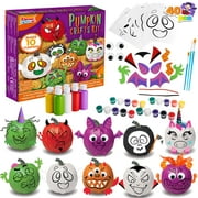 Joyfy 40 Pcs 3D Halloween Stickers Pumpkin Decorations Kit,Pumpkin Face Stickers for Halloween Party Supplies Games,Halloween Crafts for Kids