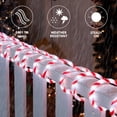 Red Color Rope Light Joyfy 40FT 360 LED Candy Cane Rope Lights Christmas Outdoor Decoration ...