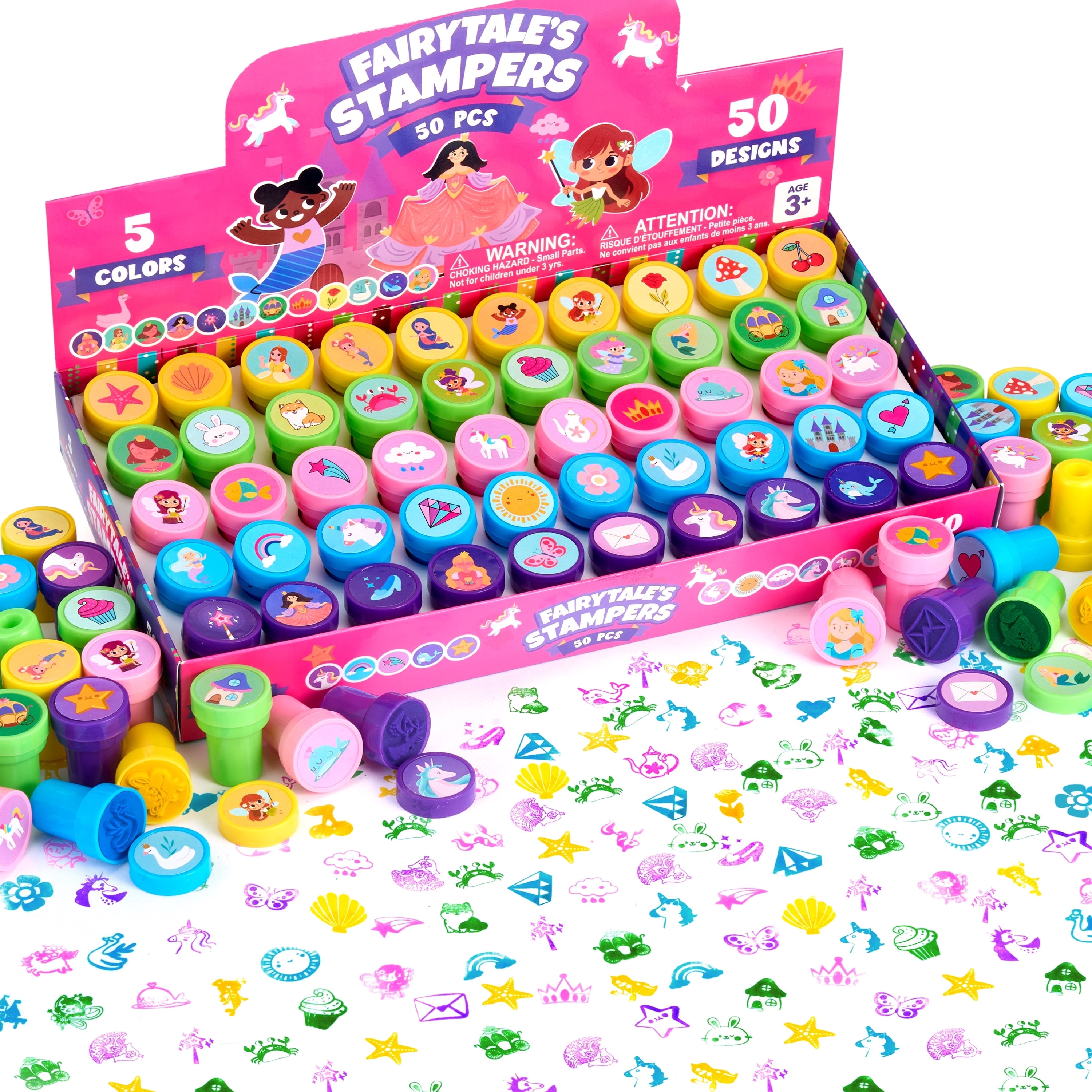 Joyfy, Kids FairyTale's Stamp Set, 50 Designs, Multicolor