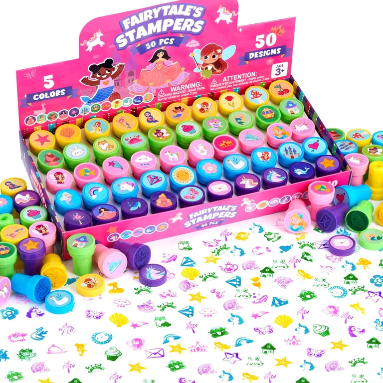 Joyfy, Kids FairyTale's Stamp Set, 50 Designs, Multicolor