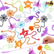 Joyfy 30 PCS Halloween Sticky Hands Toys, Stretchy Skeletons Bulk for Halloween Party Favor Goodie Bag fillers for Kids Gifts