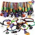 thumbnail image 1 of Joyfy 60 Pcs Halloween Zipper Bracelets Toys,Halloween Zipper Wristbands Toys Bulk for Party Favors,Halloween Goody Bag Fillers,Halloween Stretchy Toys for Classroom Prizes, 1 of 7