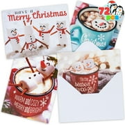 Joyfy Christmas Pop-up Greeting Cards with Envelope, 3D Permanent Flower Greeting Cards, Holiday Pop-up Greeting Cards for Family Members, Christmas and All Occasions