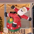 thumbnail image 1 of Joyfy 8 FT Christmas Inflatables Santa Outdoor Decorations,Christmas Swinging Santa on Ornament Blow Ups Yard with Built-in LEDs for Holiday Party Garden Lawn Decor, 1 of 8