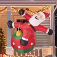 thumbnail image 1 of Joyfy 8 FT Christmas Inflatables Santa Outdoor Decorations,Christmas Swinging Santa on Ornament Blow Ups Yard with Built-in LEDs for Holiday Party Garden Lawn Decor, 1 of 8