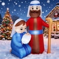thumbnail image 1 of Joyfy 6 ft Christmas Inflatables Jesus Family Outdoor Decorations,Christmas Nativity Blow Ups Yard with Built-in LEDs for Holiday Party Garden Lawn Decor, 1 of 8