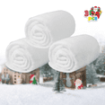 thumbnail image 1 of Joyfy Christmas Snow Blanket Roll ( 3 Pcs) ,3x8 ft Soft Thick Artificial Snow Blanket ( Cotton Fabric) for Christmas Holiday Winter Decoration, 1 of 8