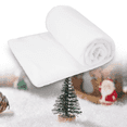 thumbnail image 1 of Joyfy Christmas Snow Blanket Roll (1 Pcs) ,3x8 ft Soft Thick Artificial Snow Blanket(Cotton Fabric )for Christmas Holiday Winter Decoration, 1 of 8