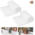 thumbnail image 1 of Joyfy Christmas Snow Blanket Roll ( 2 Pcs), 3x8 ft Thick White Soft Fake Snow Cover for Holiday Decorations and Winter Displays, 1 of 7