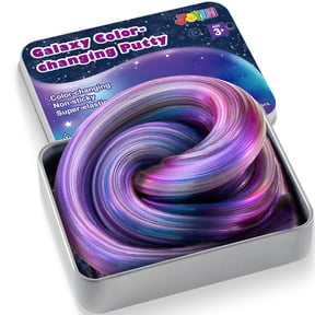 Joyfy 4.2oz Galaxy Color Changing Putty Non Sticky Water Slime for Kids Adults Fidget Toys, Great Sensory Experience, Stress Relief Gift, Therapy Liquid Mud