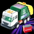 thumbnail image 1 of Joyfy LED Garbage Truck Toy for Kids, Trash Vehicle with Lights and Sounds Mode Switch & Volume Control, Bump & Go Car LED Projections for Christmas Birthday Gift, 1 of 11