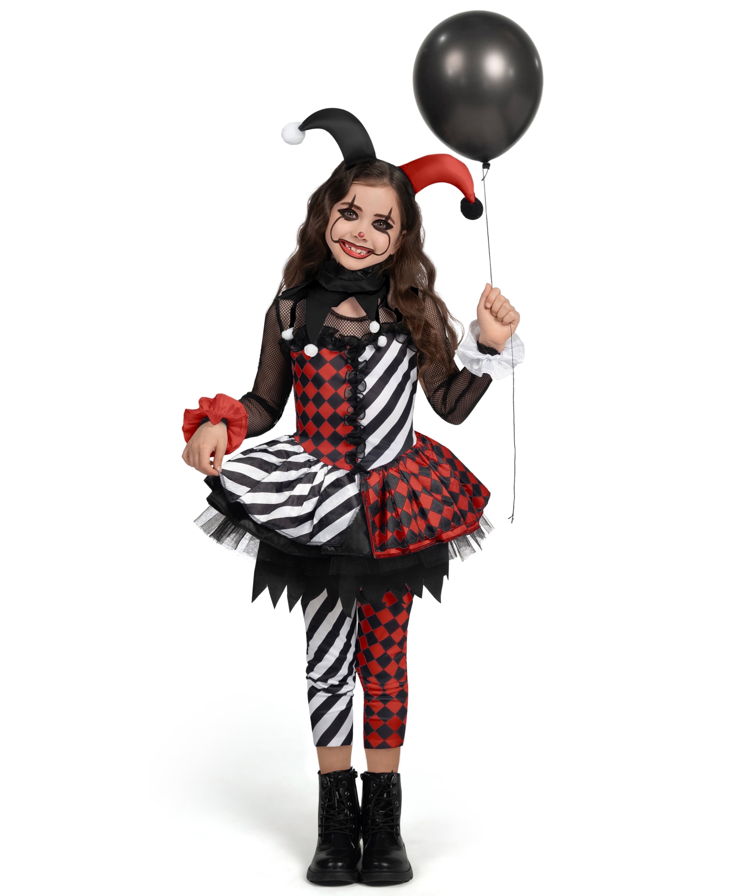 black dress clown PIERROT CLOWN Did you ever see such a beautiful clown outfit? This set is one of our best sellers and you can see why! It's made from stunning black corded lace