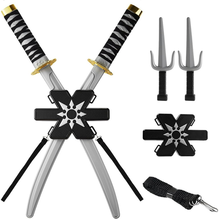 Joyfy Halloween Ninja Costume Accessories with Ninja Swords
