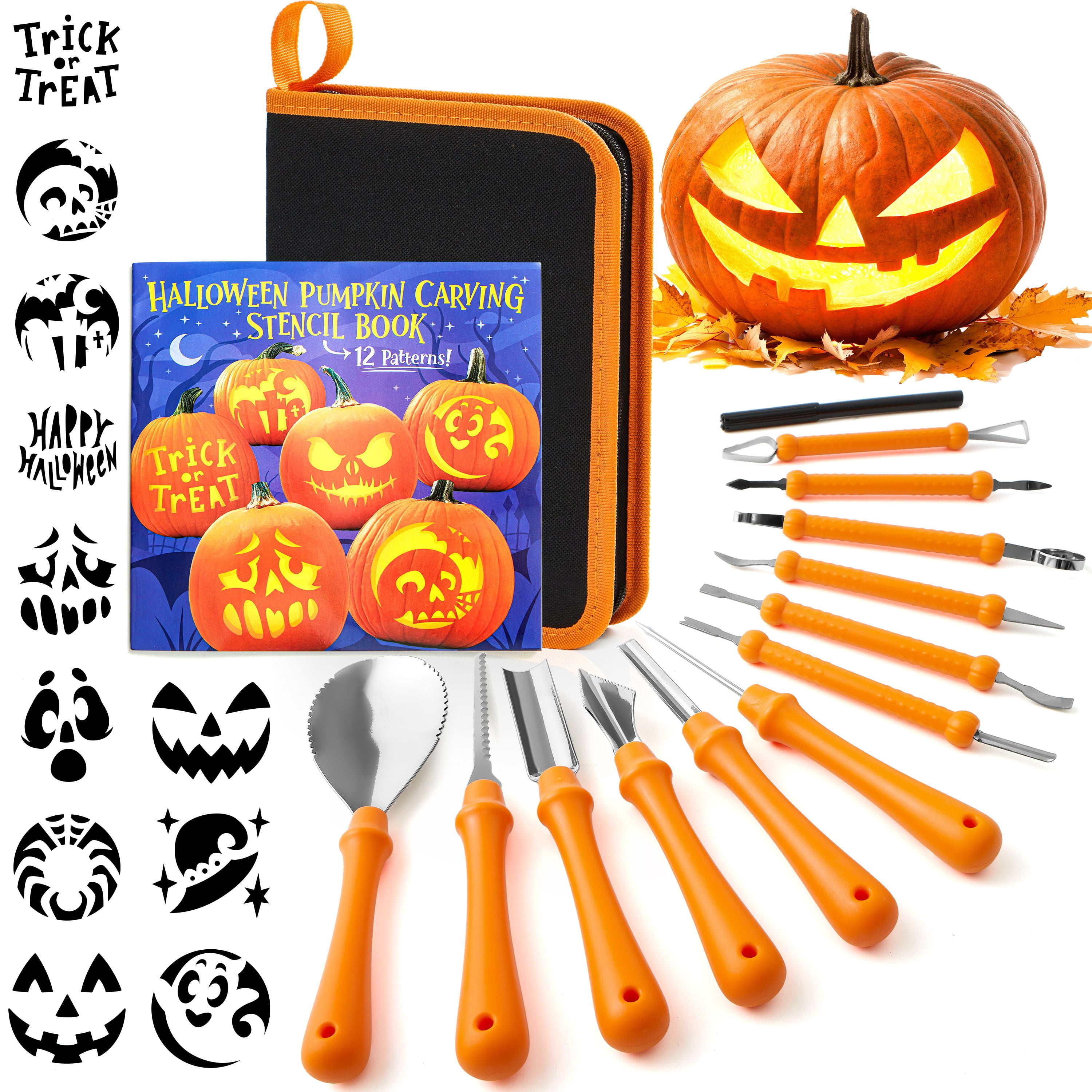 Joyfy 12 Pcs Halloween Pumpkin Decorating Kits,Professional Joyfy 12 Pcs Halloween Pumpkin Decorating Kits,Professional
