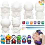 Joyfy Halloween Crafts for Kids,Halloween Squishy Toys Coloring Craft Kit with 6 Different Characters for Kids Activities Party Favors,Halloween Arts and Crafts