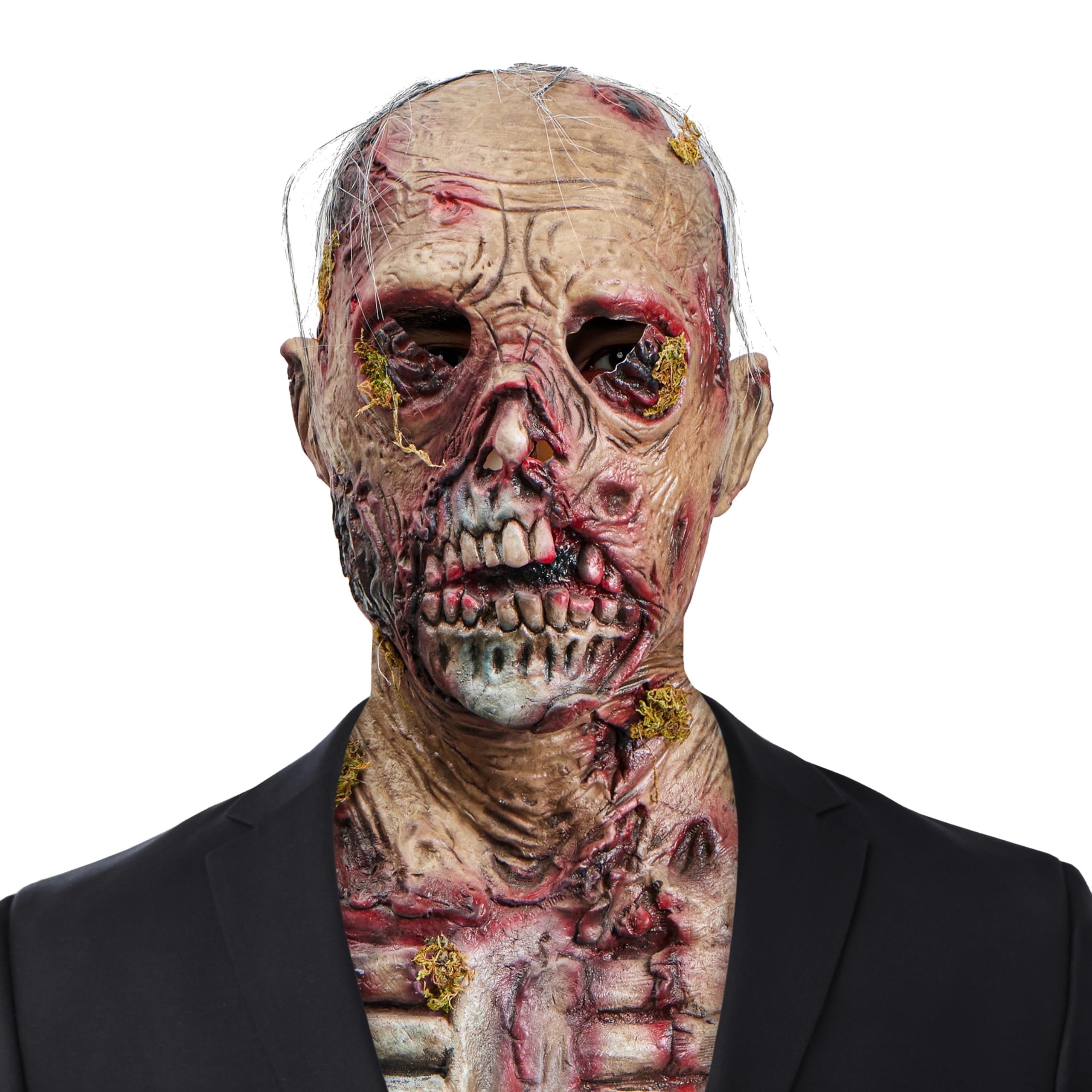 Joyfy Halloween Scary Dead Zombie Head Mask,Realistic Halloween Mask ...