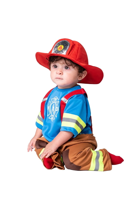 Halloween Toddler Firefighter Costume, Baby Firefighter Costume for Baby Halloween Dress up Party