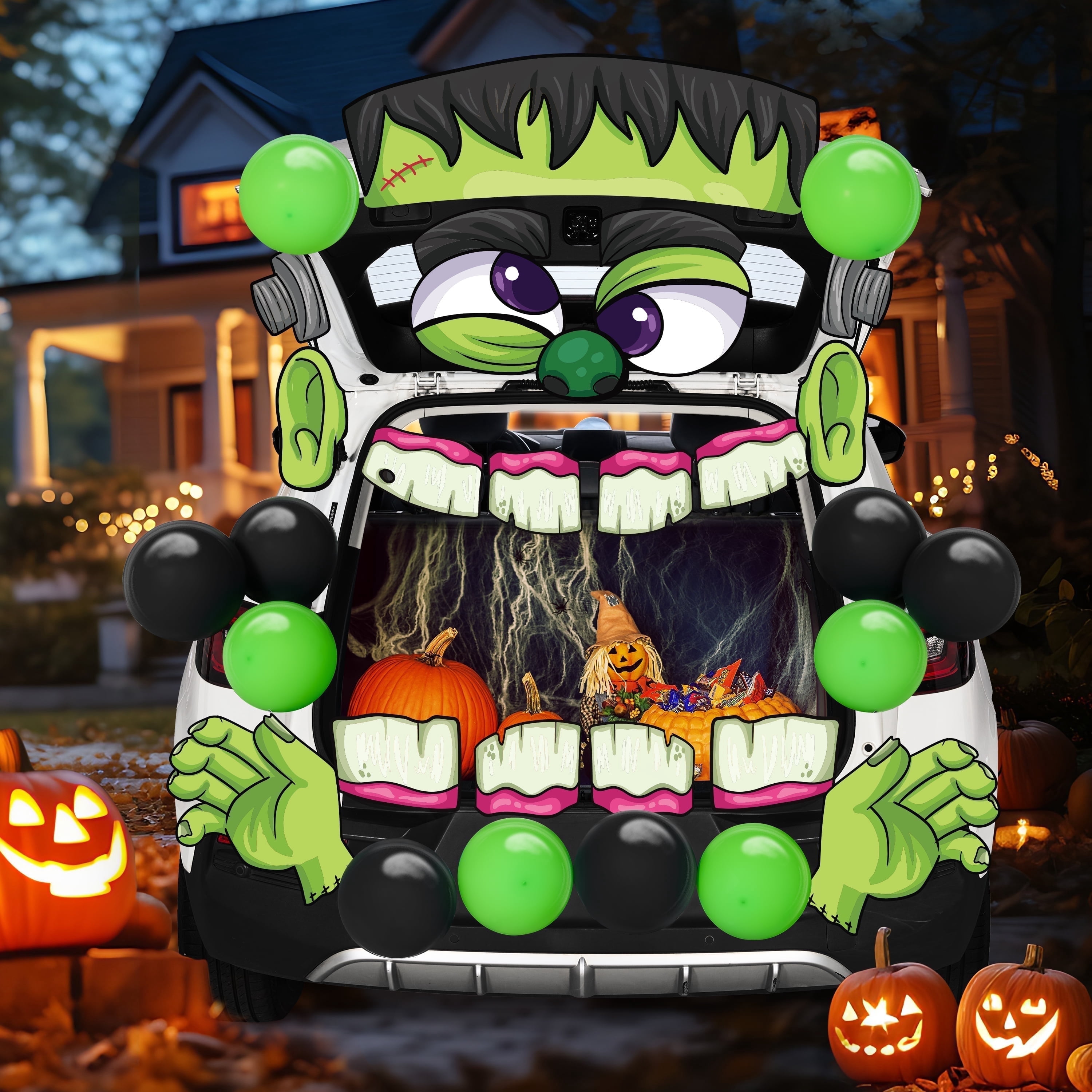 【Trick or Treat】ガレージキット Joyfy Halloween Trunk or Treat Car Decorations Kit,Halloween Car